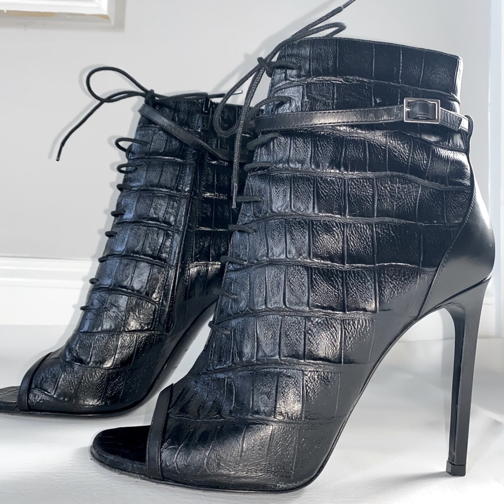YSL Croc Bootie